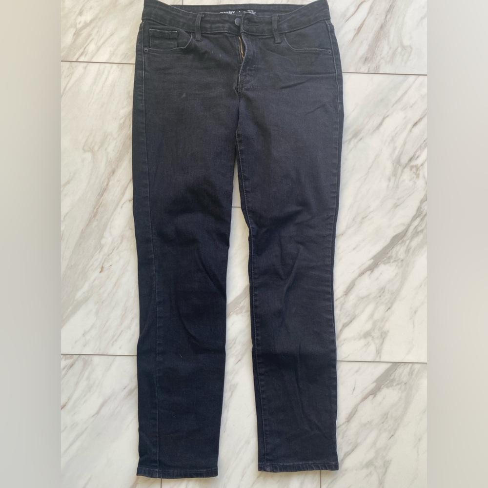 Black power slim straight jeans by Old Navy